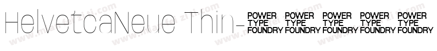 HelvetcaNeue Thin字体转换